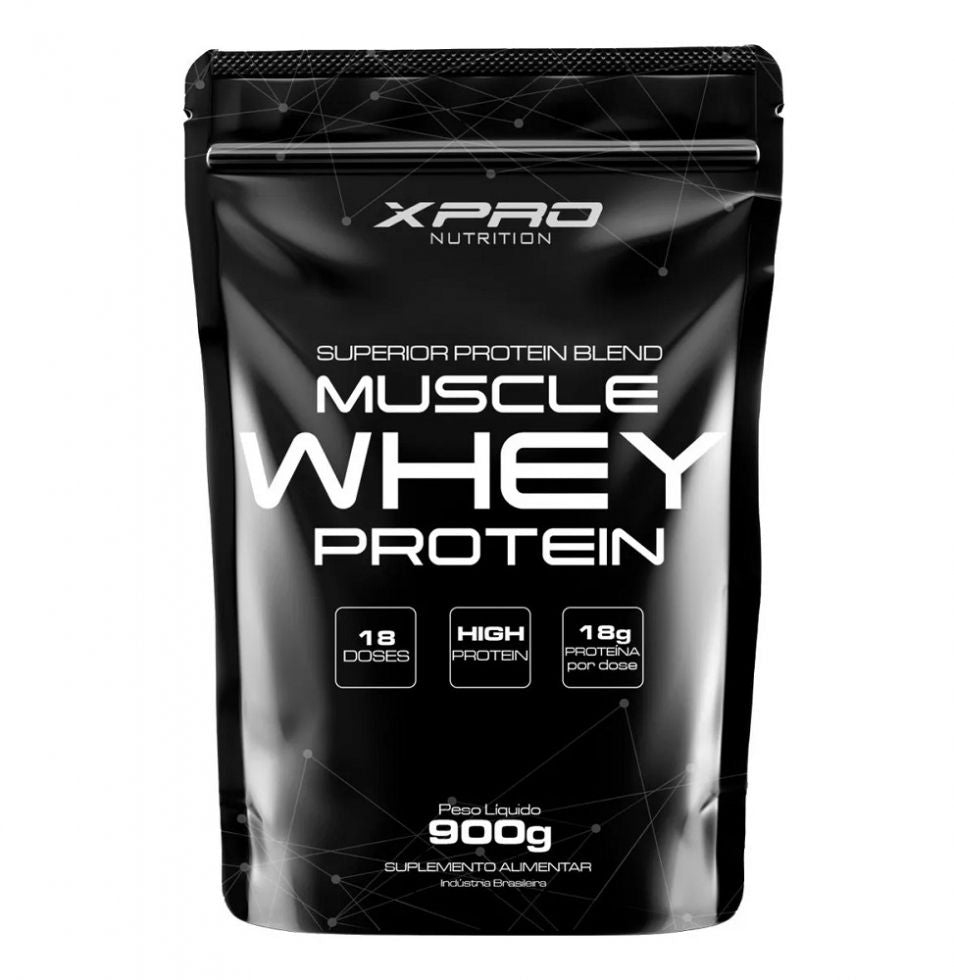 100% Whey Protein Concentrate Refil (900g) - Morango X-Pro Nutrition