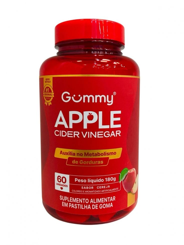 Gummmy Apple Cider Vinegar (60 gomas) - Cereja (nova embalagem) Gummy