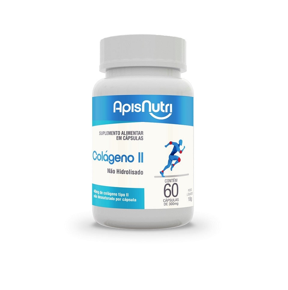 Colágeno Tipo II 300mg (60 caps) Apisnutri