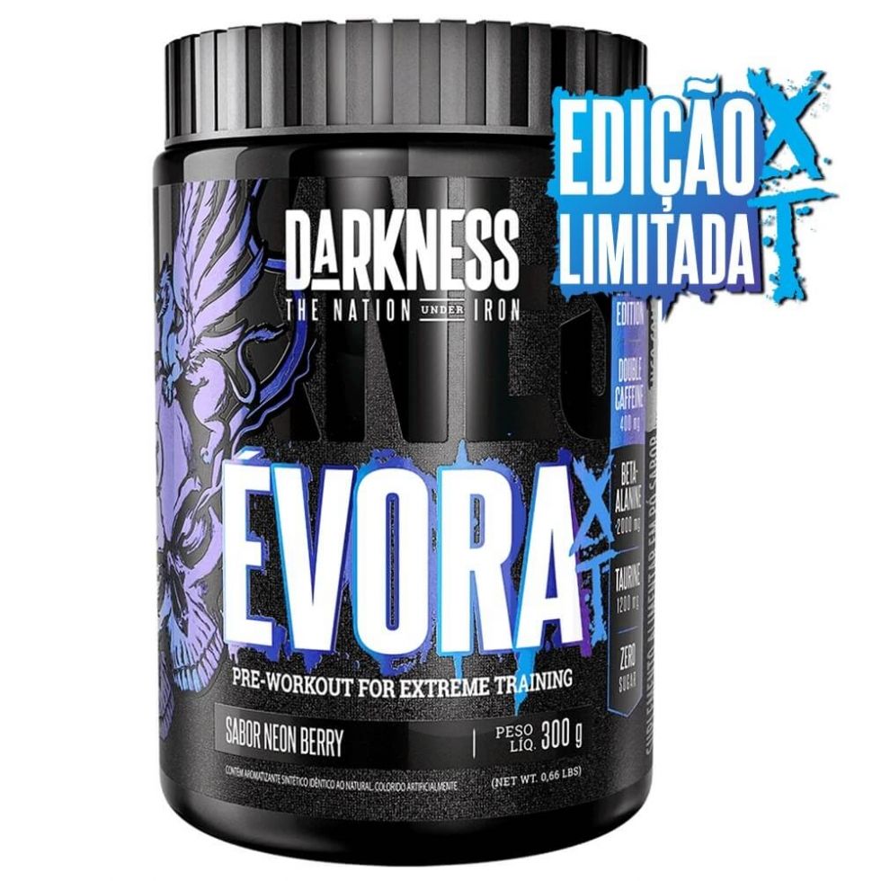 Pré Treino Évora XT com 300g Sabor Neon Berry - Darkness