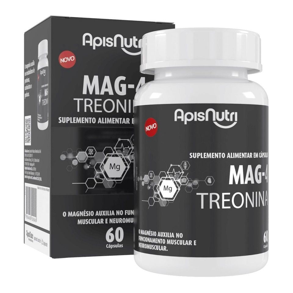 Mag-4 + Treonina (60 caps) Apisnutri