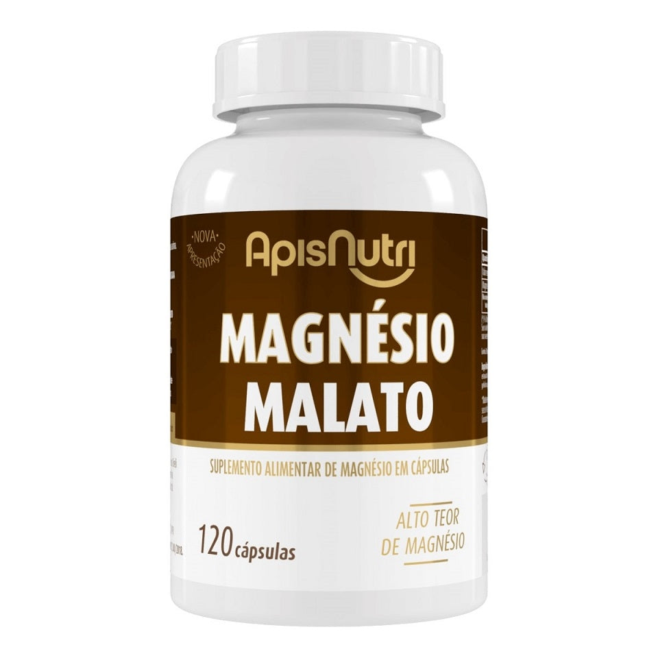 Magnésio Malato (120 caps) Apisnutri