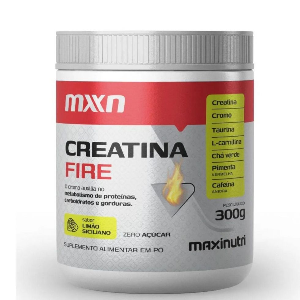 Creatina Fire (300g) - Limão Siciliano MaxiNutri