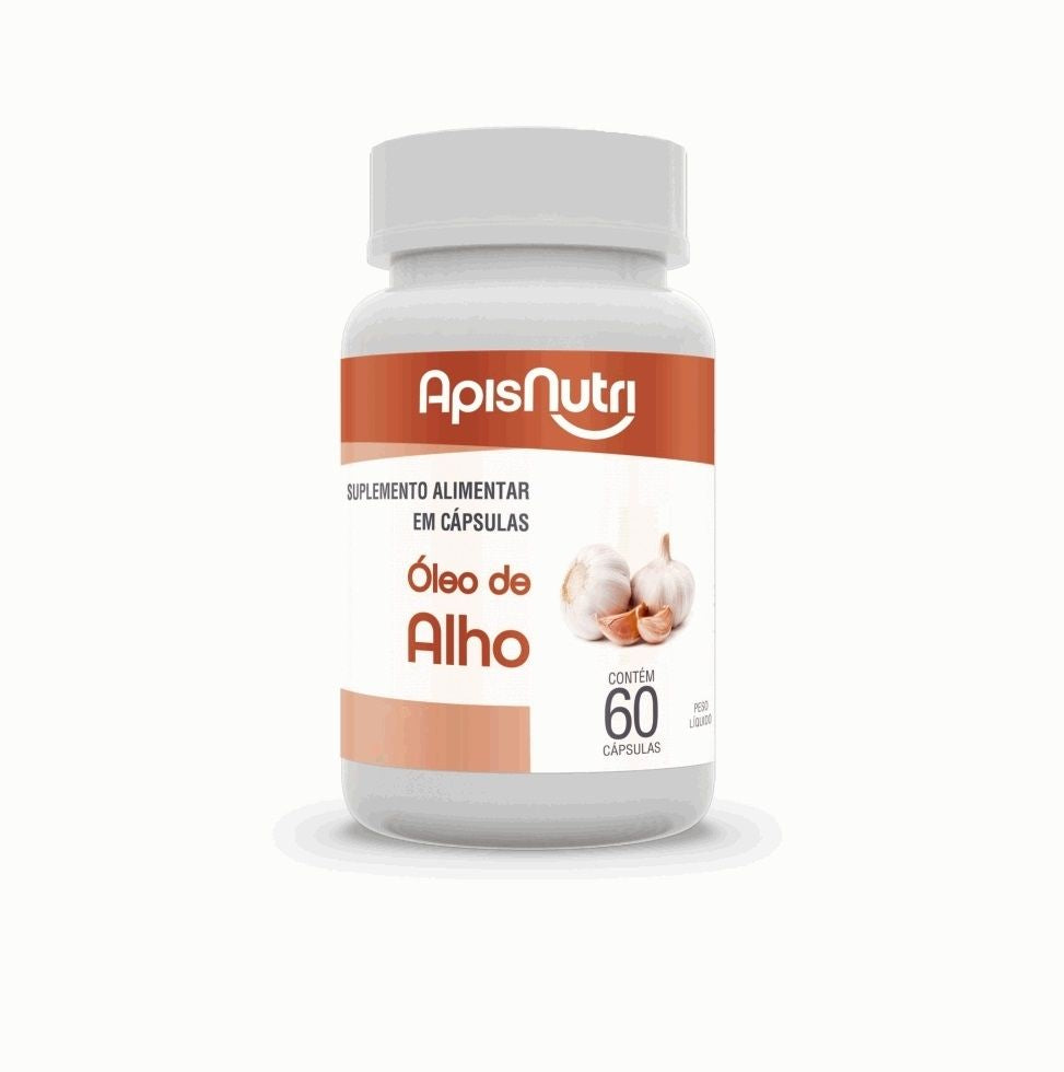 Óleo de Alho 500mg (60 caps) Apisnutri