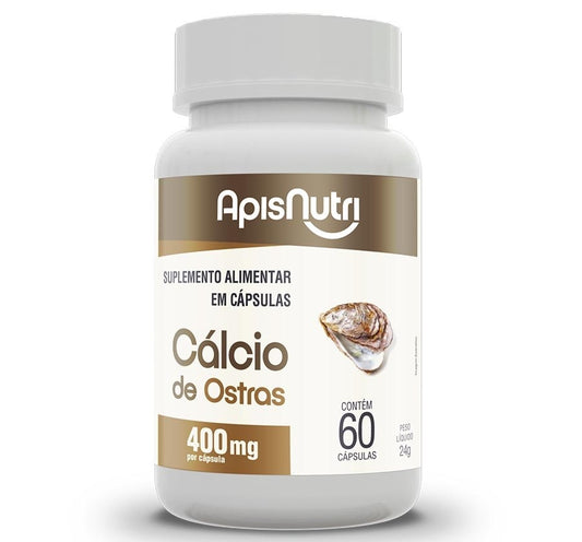Cálcio de Ostras 400mg (60 caps) Apisnutri