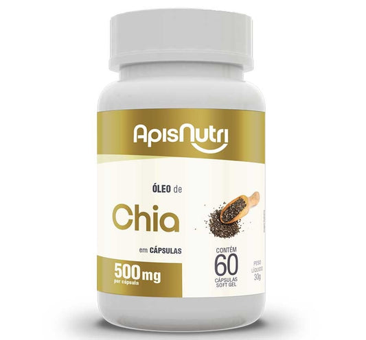 Óleo de Chia 500mg (60 caps) Apisnutri