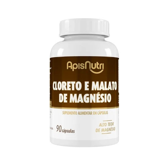 CLORETO E MALATO DE MEGNÉSIO (90 caps) - APISNUTRI