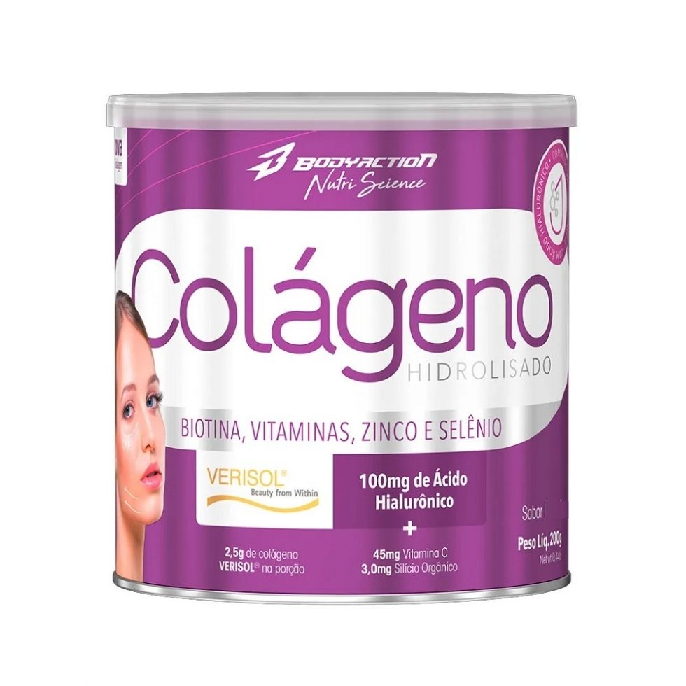 Colágeno Verisol c/ Ácido Hialurônico (200g) - Body Action