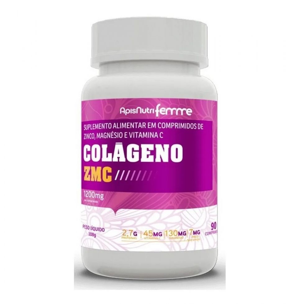 COLÁGENO ZMC 1200mg (90 caps) - APISNUTRI