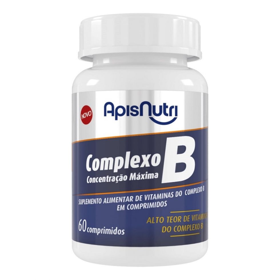 Complexo B 500mg (60 caps) Apisnutri