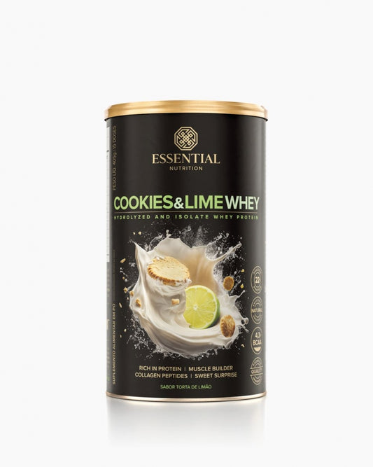 Cookies & Lime Whey lata (405g) - Torta de Limão Essential Nutrition