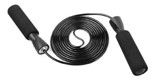 Corda com Rolamento - Preta Starflex
