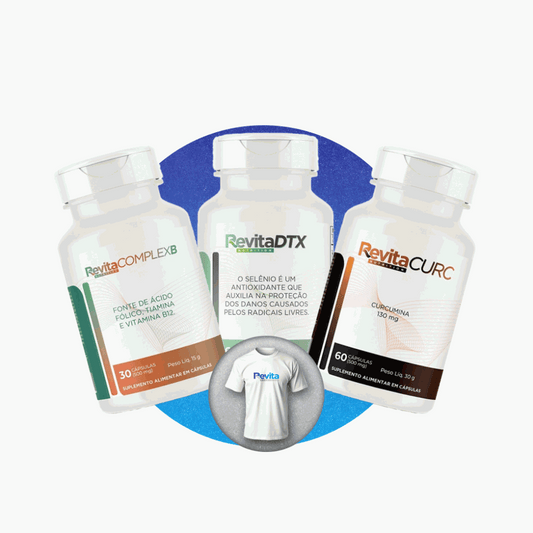 Kit Antioxidante - Brinde Camiseta Revita Revita Nutrition