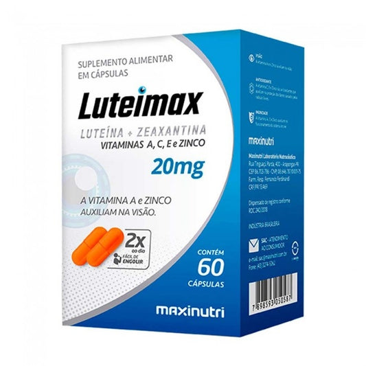 Luteimax - Luteína + Zeaxantina 20mg (60 caps) MaxiNutri