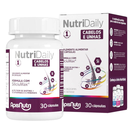 Nutri Daily Cabelos e Unhas (30 caps) Apisnutri