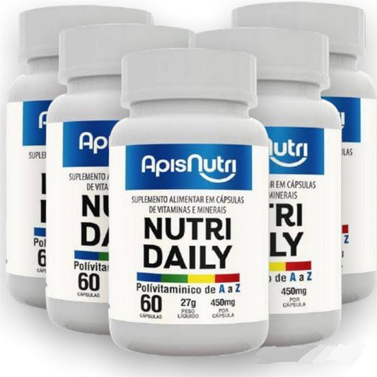 Nutri Daily Polivitaminico A-Z - 450mg (60 caps) - 5 unidades