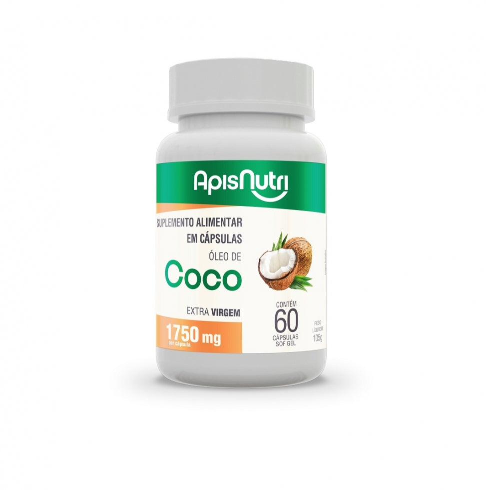 ÓLEO DE COCO 1750mg (60 caps) - APISNUTRI