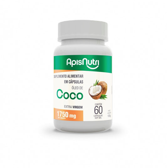 ÓLEO DE COCO 1750mg (60 caps) - APISNUTRI