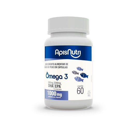 Ômega 3 1000mg (60 caps) Apisnutri