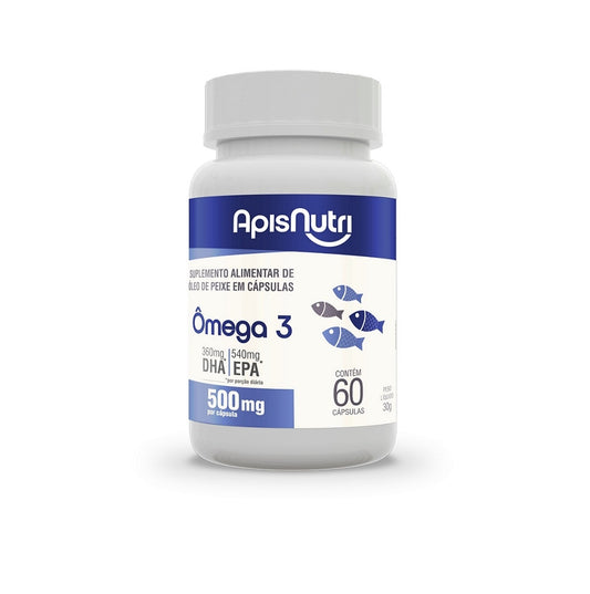 Ômega 3 500mg (60 caps) Apisnutri