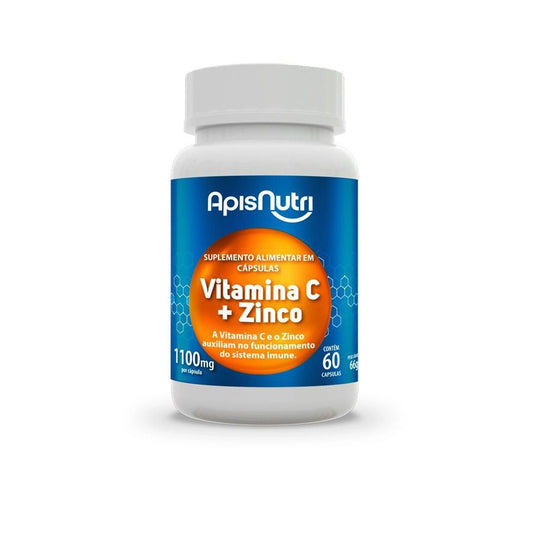 VITAMINA C + ZINCO 1100mg (60 caps) - APISNUTRI