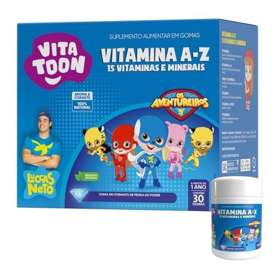 Vitatoon Luccas Neto Polivitamínico A a Z (30 gomas) - MaxiNutri