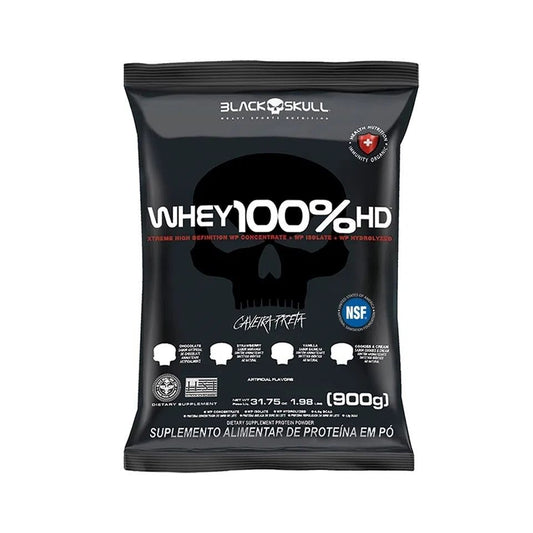 Whey 100% HD Refil (900g) - Cookies Black Skull