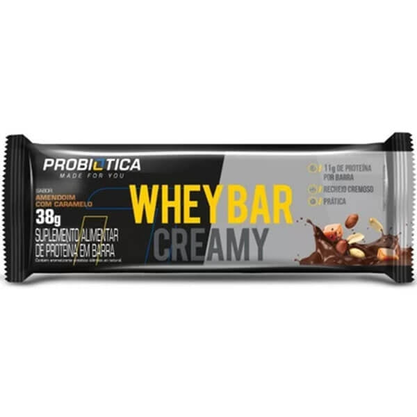 Barra de Proteína Whey Bar Creamy (38g) - Probiótica