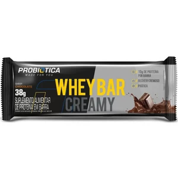 Barra de Proteína Whey Bar Creamy (38g) - Probiótica