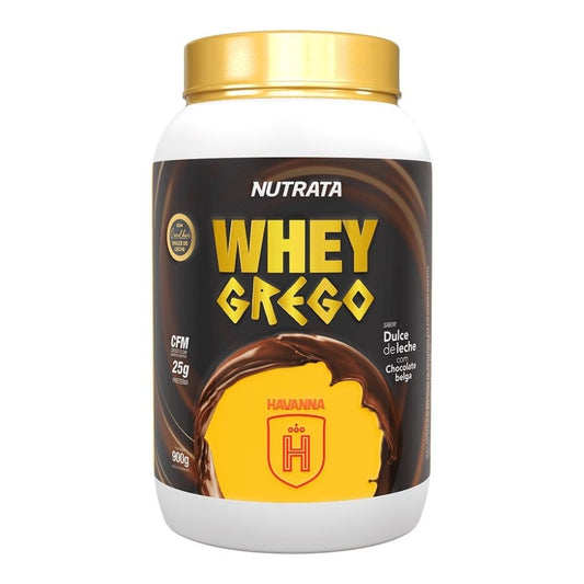 Whey Protein (900g) - Sabor Doce de Leite com Chocolate Belga Havanna - Nutrata