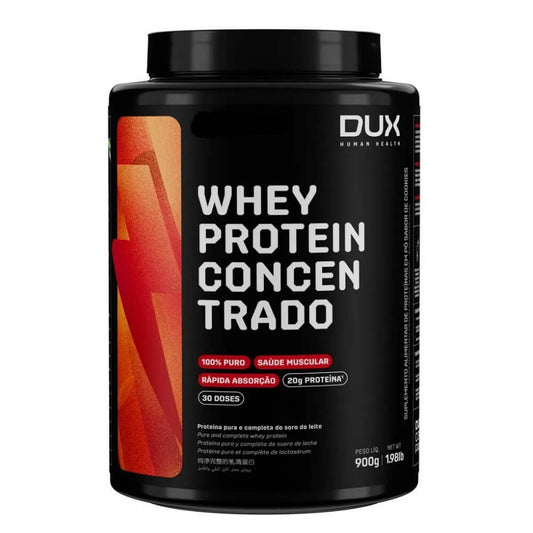 Whey Protein Concentrado (900g) – Sabor Chocolate Branco – Dux