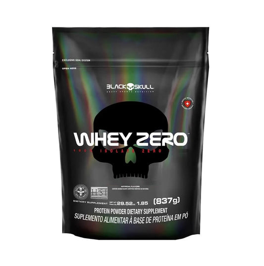 Whey Zero Refil (837g) - Sabor Morango -  Black Skull