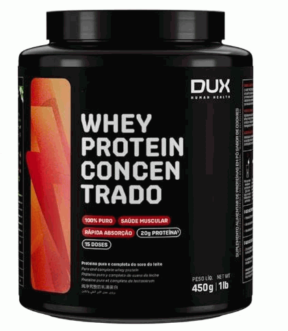 Whey Protein Concentrado Pote (450g) - Dux Human Health